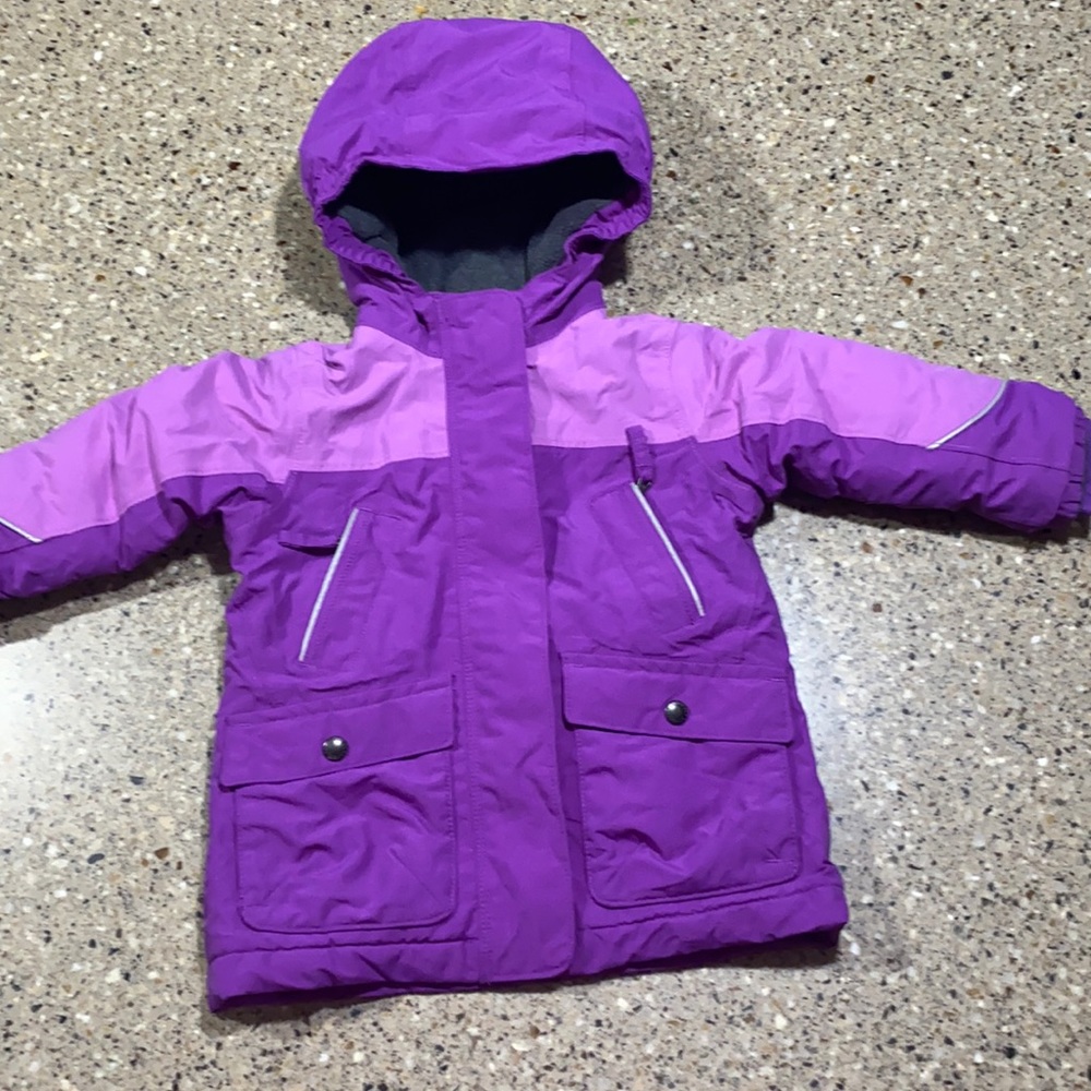 Toddler Girls 2T Lands End Winter Coat Purple